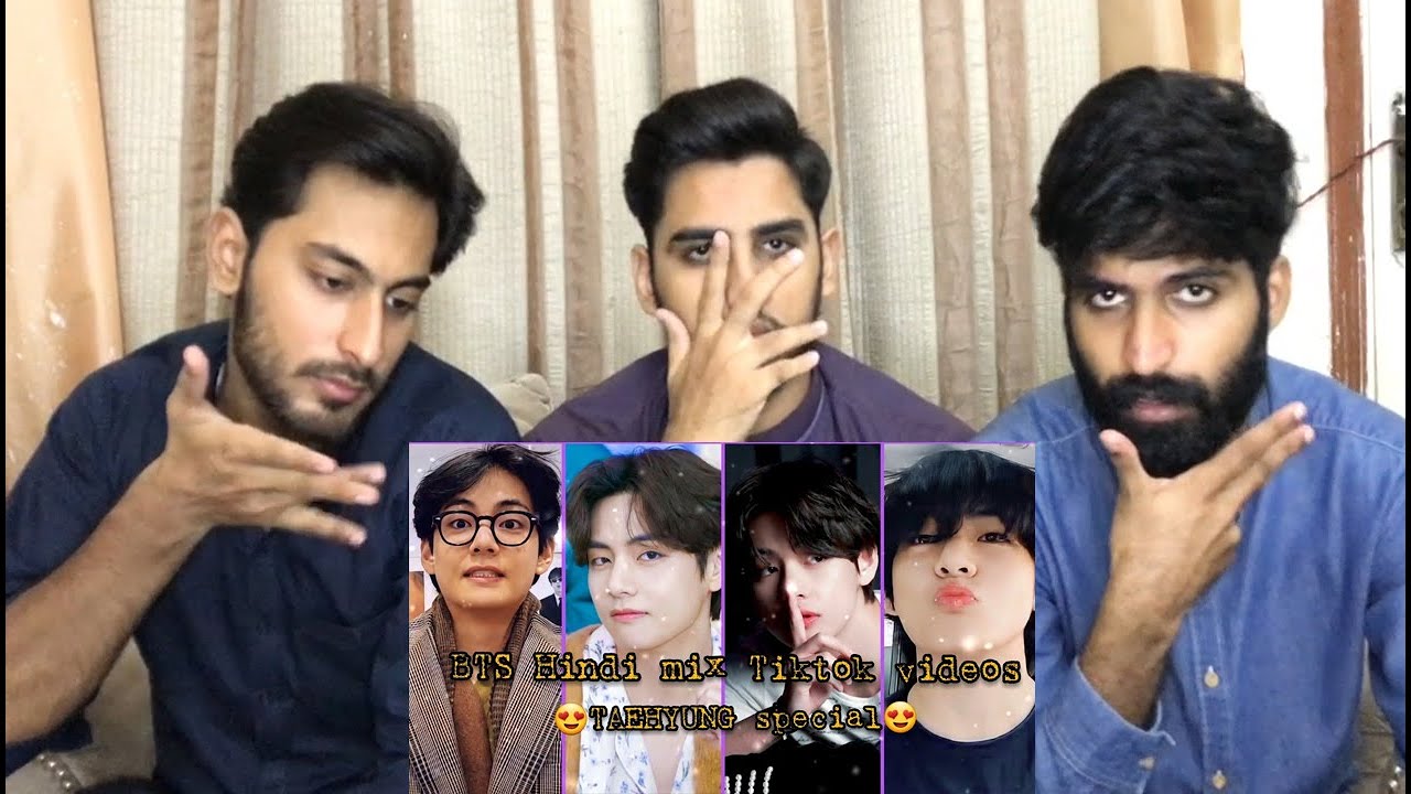 KIM TAEHYUNG ( V ) HINDI MIX TIKTOK EDITS - REACTION
