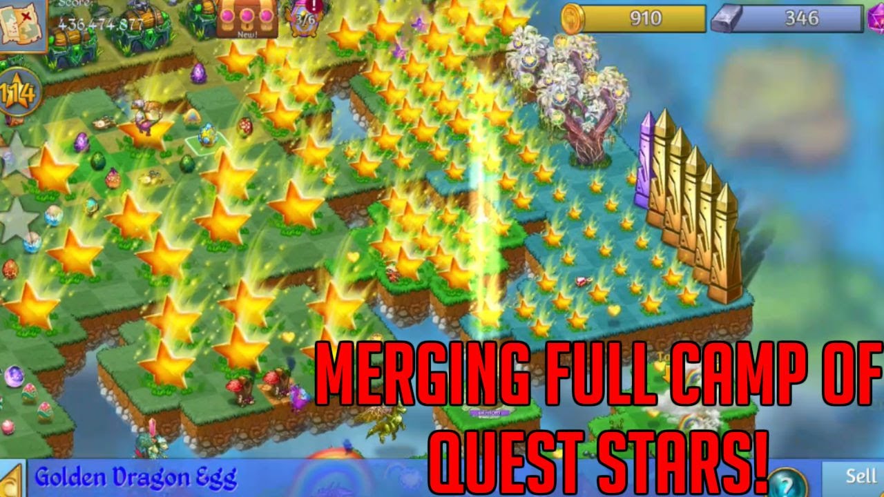 FULL CAMP OF QUEST STARS! - Merging! | Merge Dragons