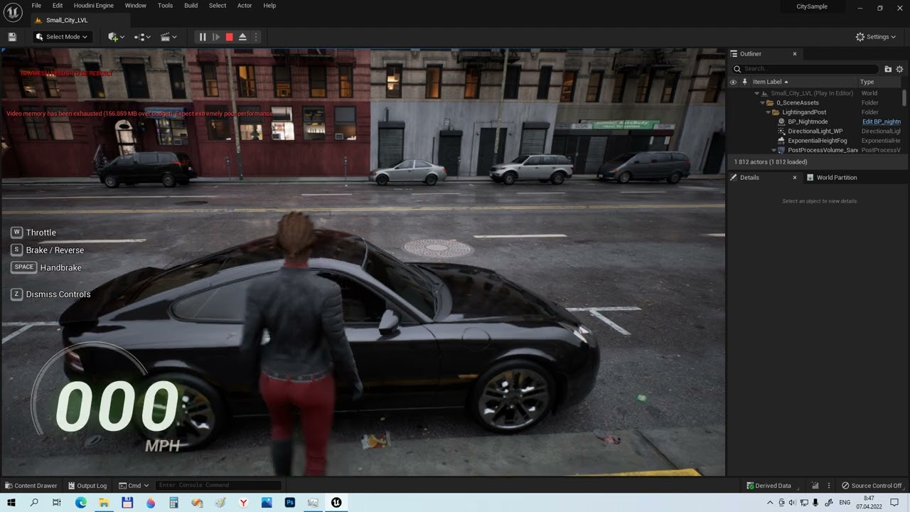 Обзор City Sample на Unreal Engine 5