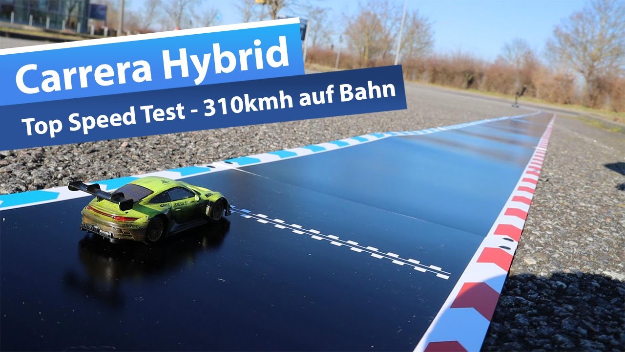 Carrera Hybrid: Top Speed Test -  Schaffe ich die 310kmh auf der Bahn?