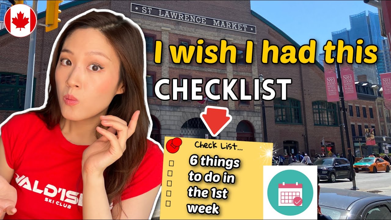 6 things to get done when you arrive in Canada (Toronto) in the first week! 🇨🇦🍁