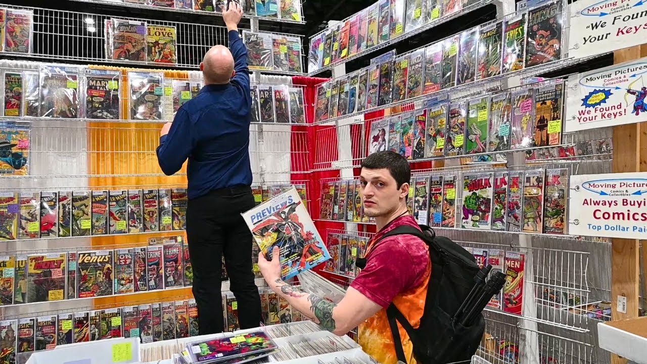 Old School Comic Book Hunt on the Final and BEST Day to Buy at MEGACON 2025!