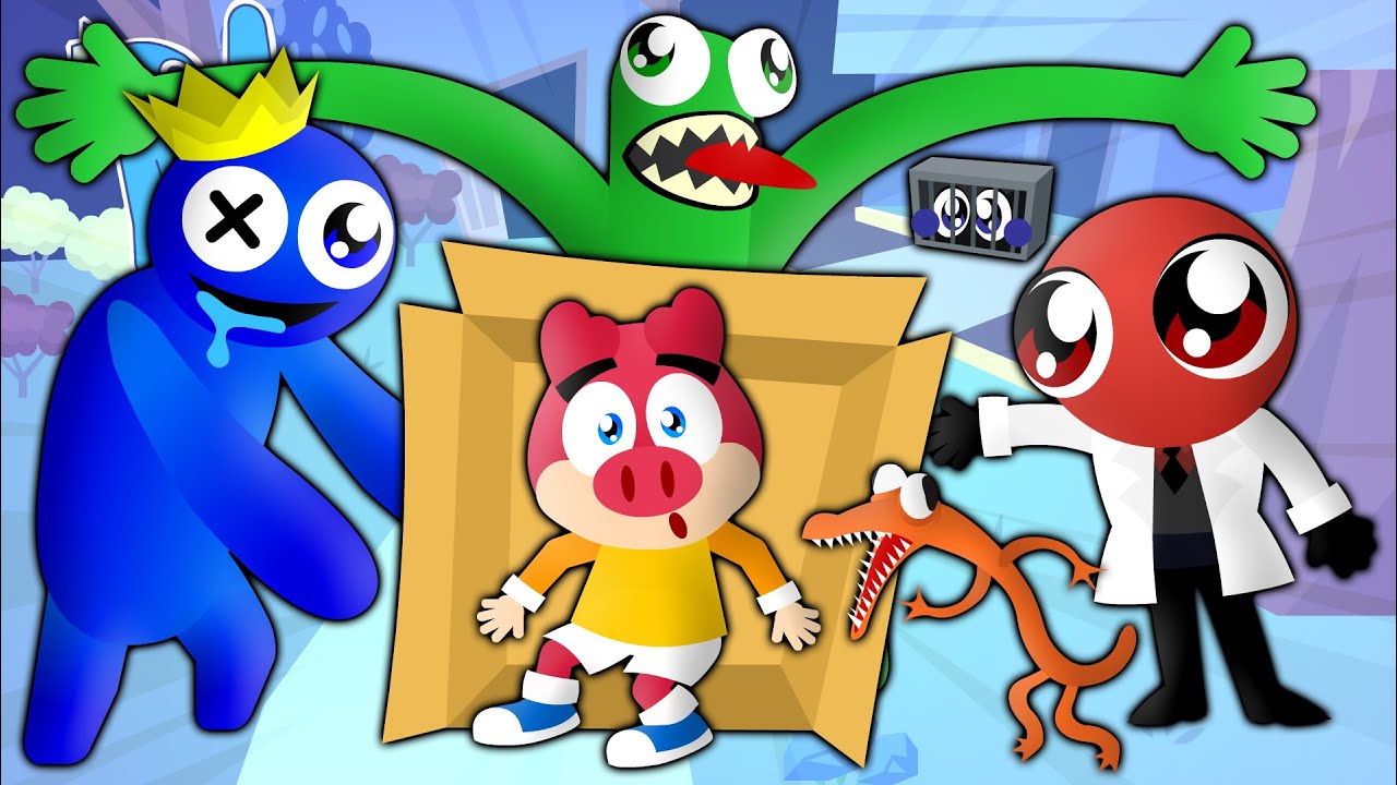 Flonk em Rainbow Friends - Capítulo 1 - COMPLETO com Azul Babão - Turma Mirim