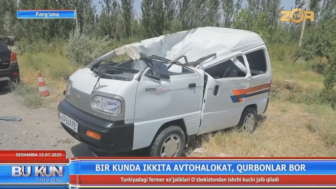 Bir kunda 2 ta avtohalokat, qurbonlar bor (Fargʻona)