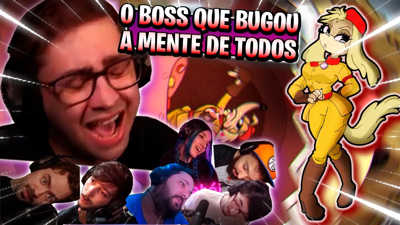 REAÇÃO DOS STREAMERS NO BOSS QUE BUGOU A MENTE DE TODOS NA DLC CUPHEAD DELICIOUS LAST COURSE