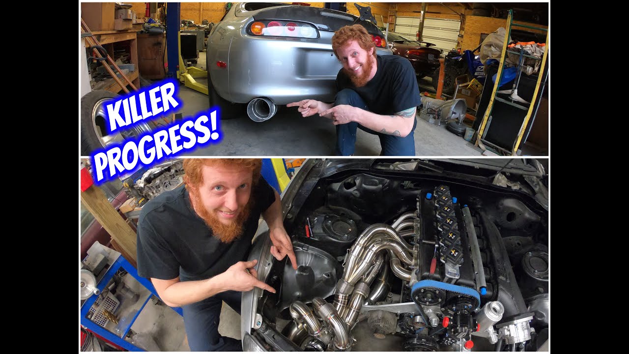 The Supra Receives Recirculated Wastegate Dump Tubes and a Completed Exhaust!