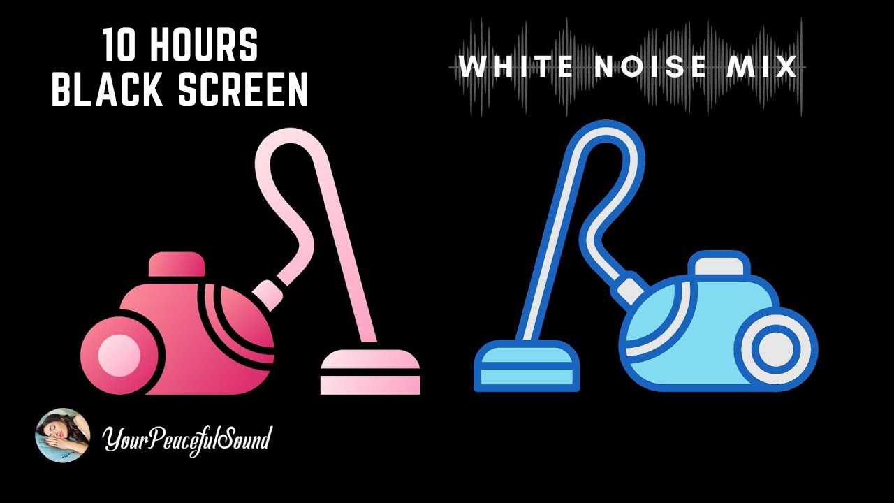Mix of VACUUM CLEANER Sounds | 10 Hours White Noise - Black Screen | Calm, Relax, Study, Sleep