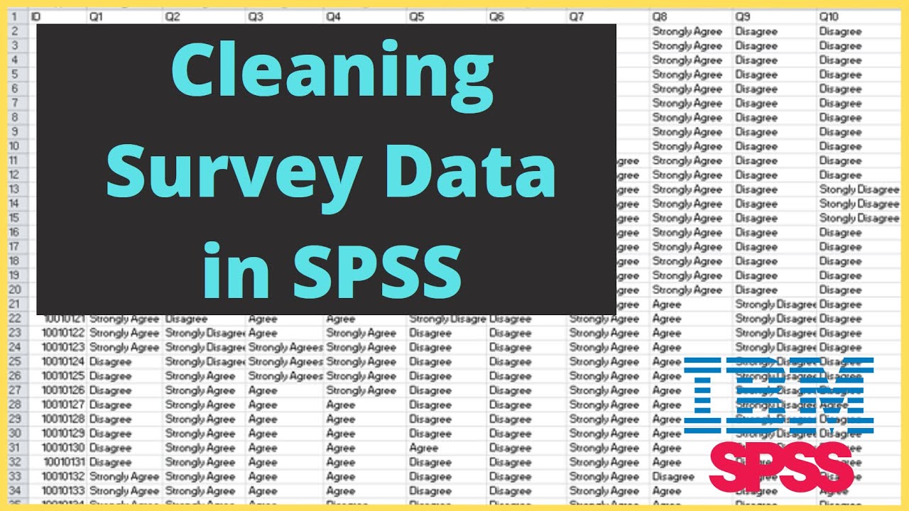 SPSS Tutorial: Cleaning survey data (reverse score , summing items, and checking reliability)
