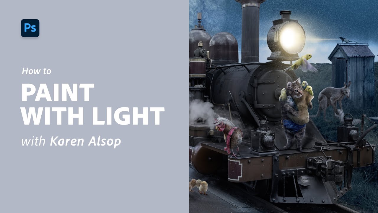 How to Paint with Light in Photoshop with Karen Alsop