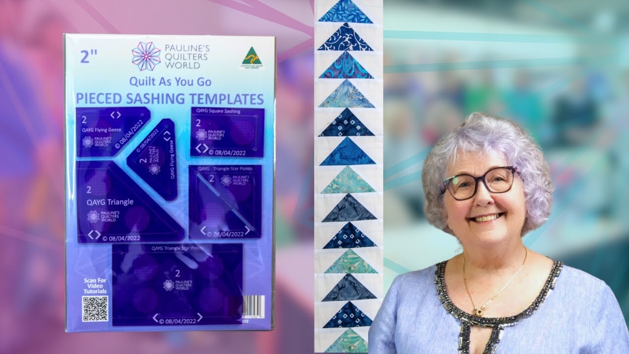 Create Beautiful Triangle and Flying Geese Sashings With Pieced Sashing Templates// QISS EP13
