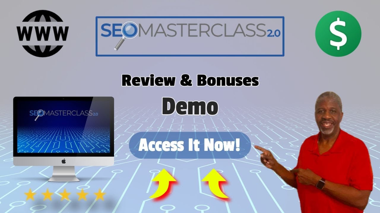 SEO Masterclass 2.0 Review ⭐BONUSES 👷🏽&zwj;♀️DEMO🎁Page 1 Rank on Google🔥