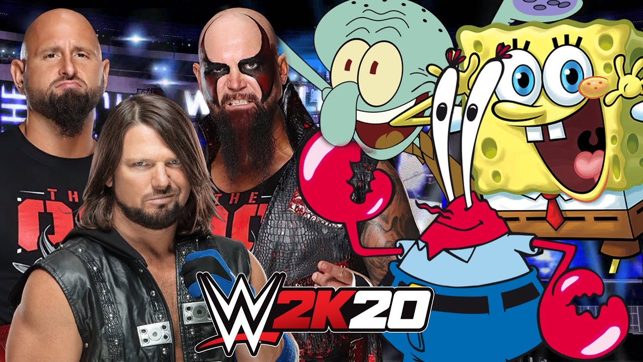 WWE 2K20 | THE O.C vs TEAM SPONGEBOB