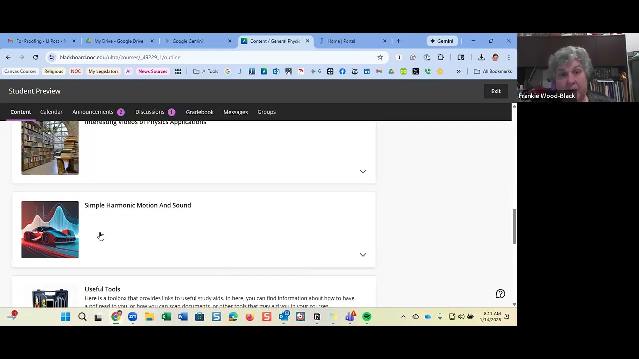 How to Use Blackboard for Gen Physics II 2026
