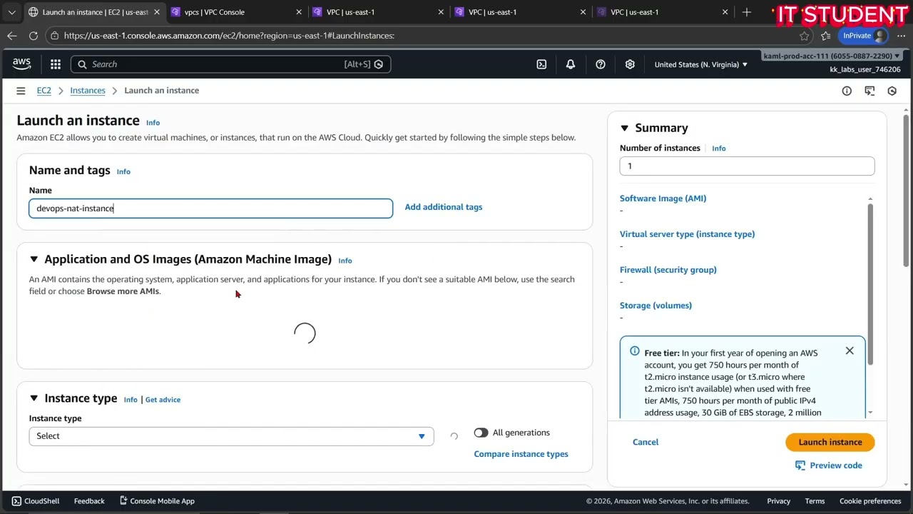 100 Days of Cloud AWS Day30 Enable Internet Access for Private EC2 using NAT Instance