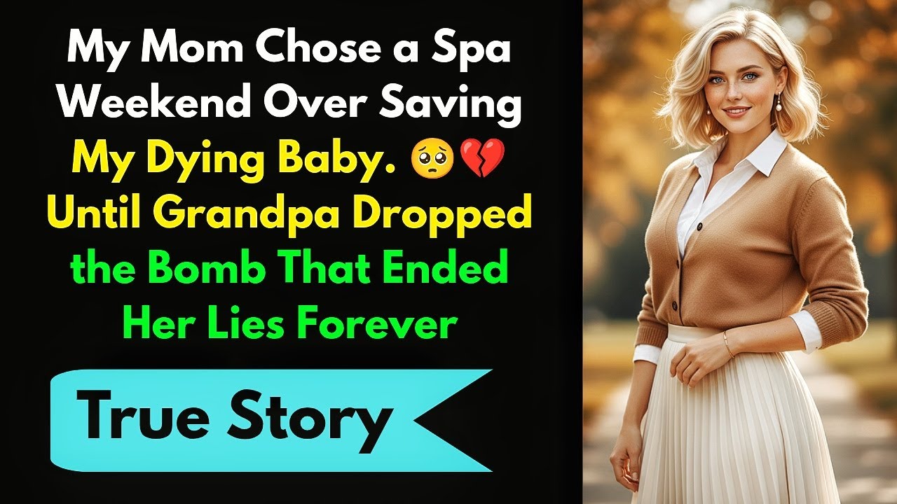 💔🥺 My Mom Chose a Spa Weekend Over Saving My Dying Baby. Until Grandpa Revealed Her Lies Forever