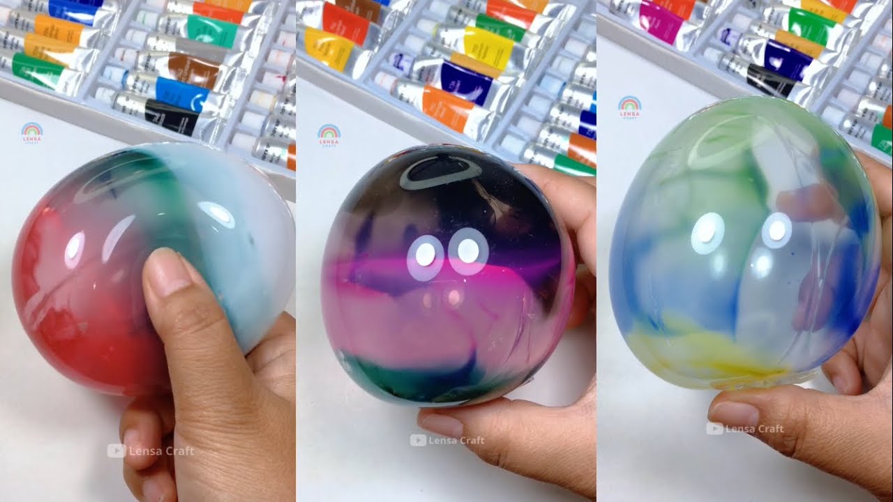 🎨🟢🟣🔵 DIY Make balloons tape cute colored 