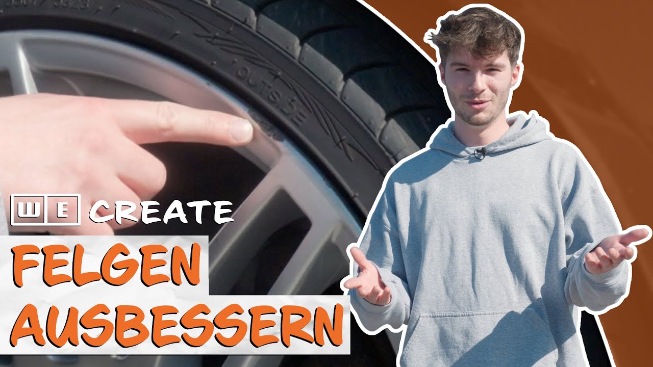 Alufelgen reparieren | verkratze Felge ausbessern | WE create