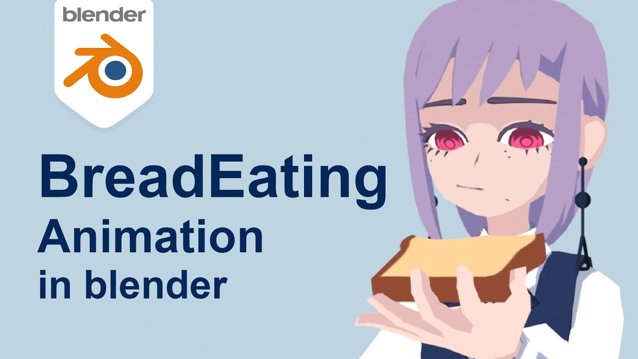 How to make bread eating animation in blender