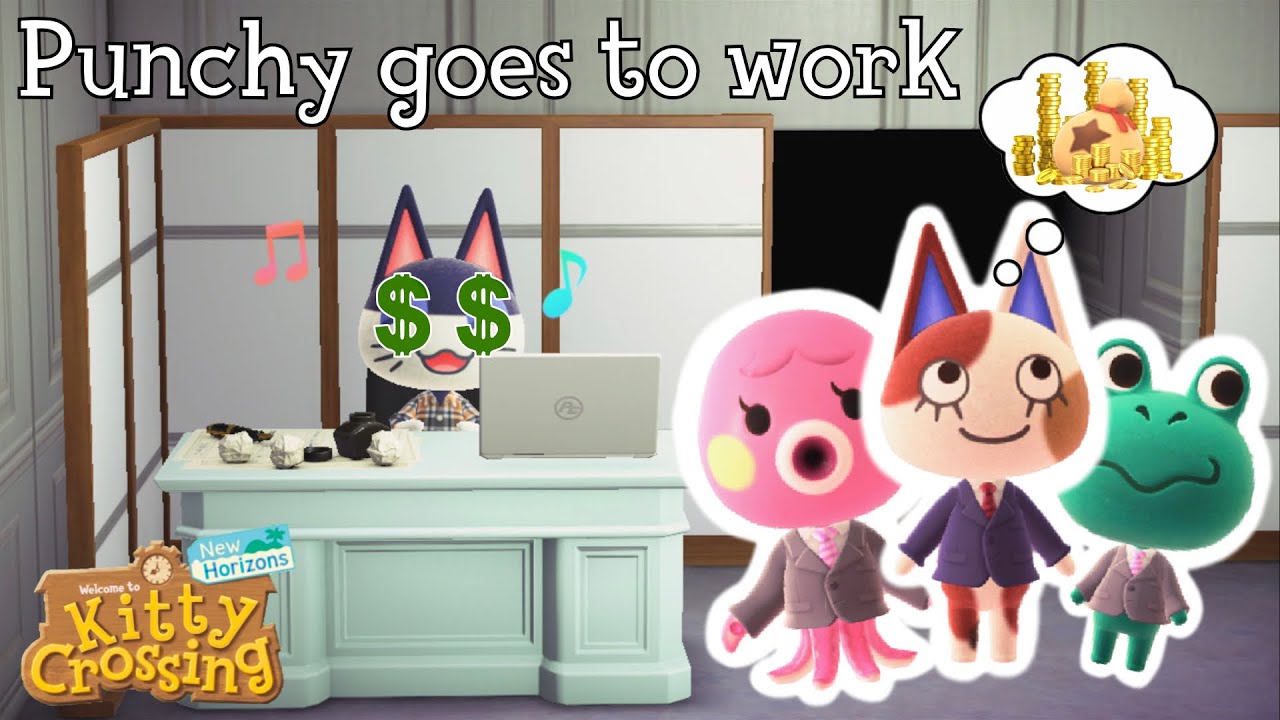 Punchy Goes to Work - a Short Film | Animal Crossing New Horizons