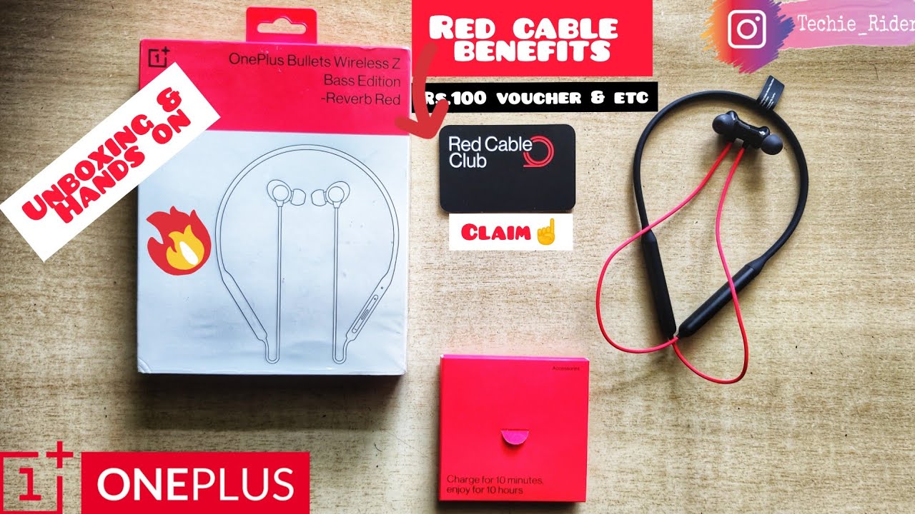 Oneplus Bullets Wireless Z Bass Edition⚡⚡ First Impressions | 👉Red Cable Club Benefits🔥| Features 🎧