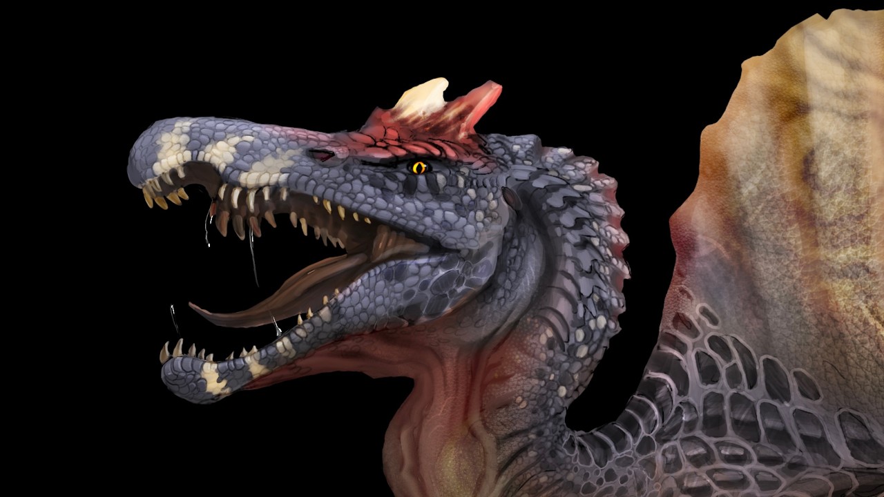 EVO Spinosaurus Paleo Ark Concept Art Timelapse