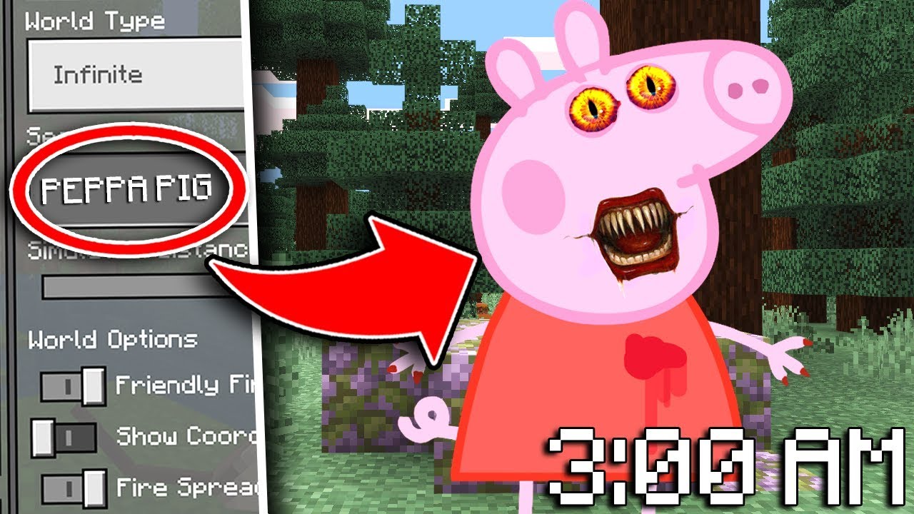 Do NOT Use the PEPPA PIG Seed in Minecraft Pocket Edition at 3:00 AM...