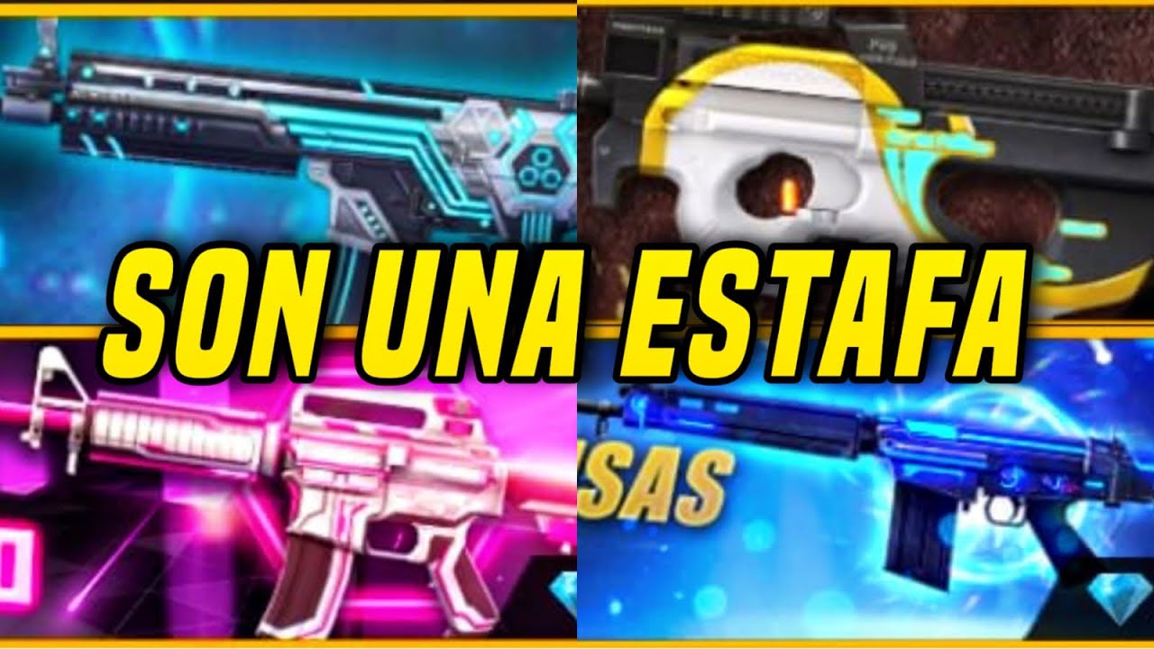 TOP 10 PEORES SKINS DE ARMAS EN LA TIENDA DE FREE FIRE *LA #1 NO TIENE SENTIDO* | TREBOR T