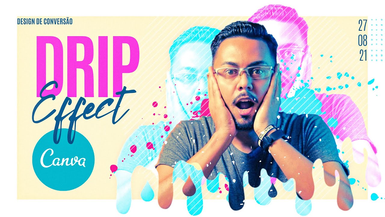 🔥 Drip Effect ou Efeito Escorrido no #Canva [Tutorial Completo]