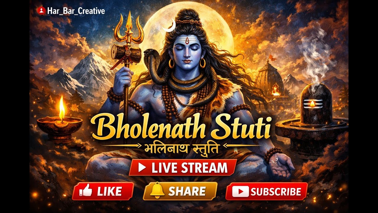 Ashutosh Shashank Shekhar Stuti 🙏 | Bholenath Stuti | Mahadev Bhajan Live