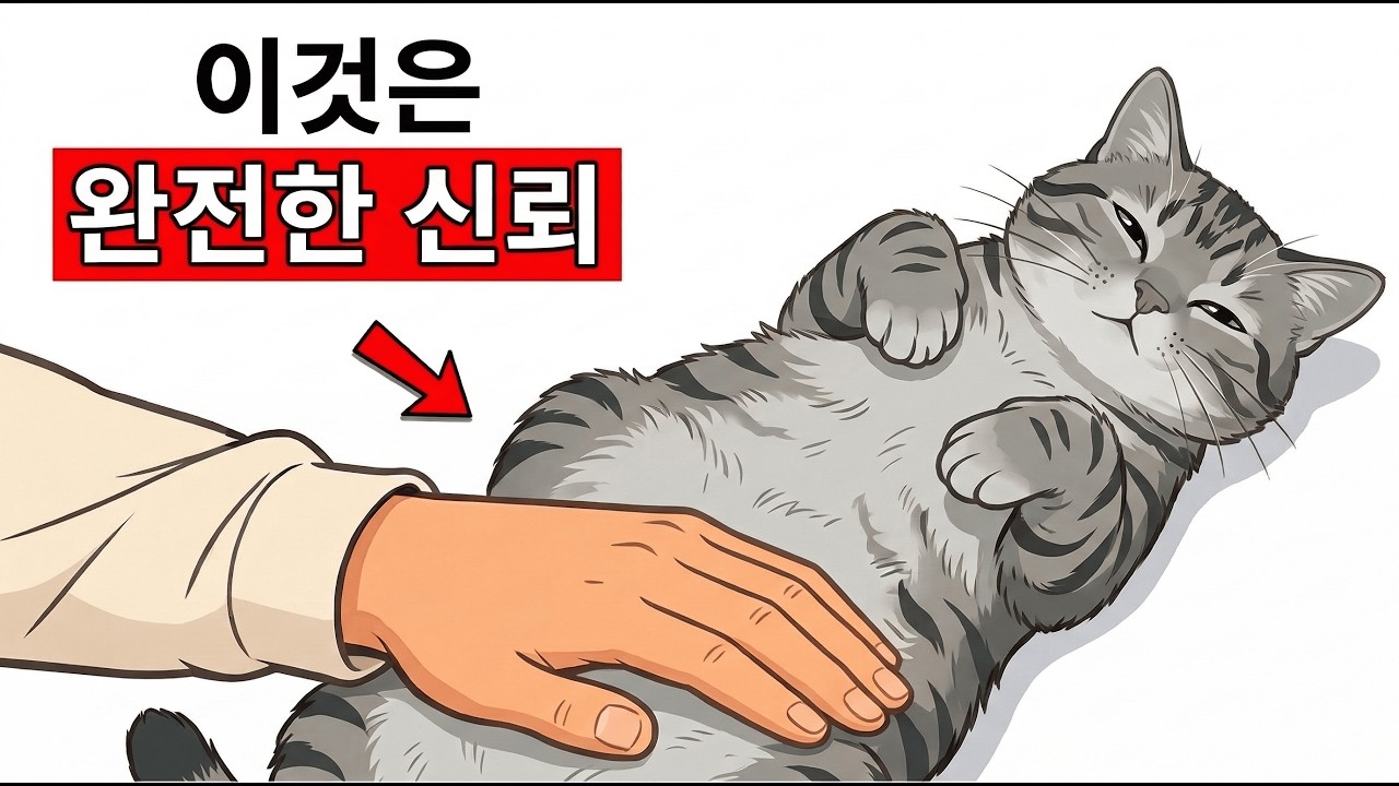 이 행동을 한다면, 고양이는 당신을 완전히 믿고 있습니다