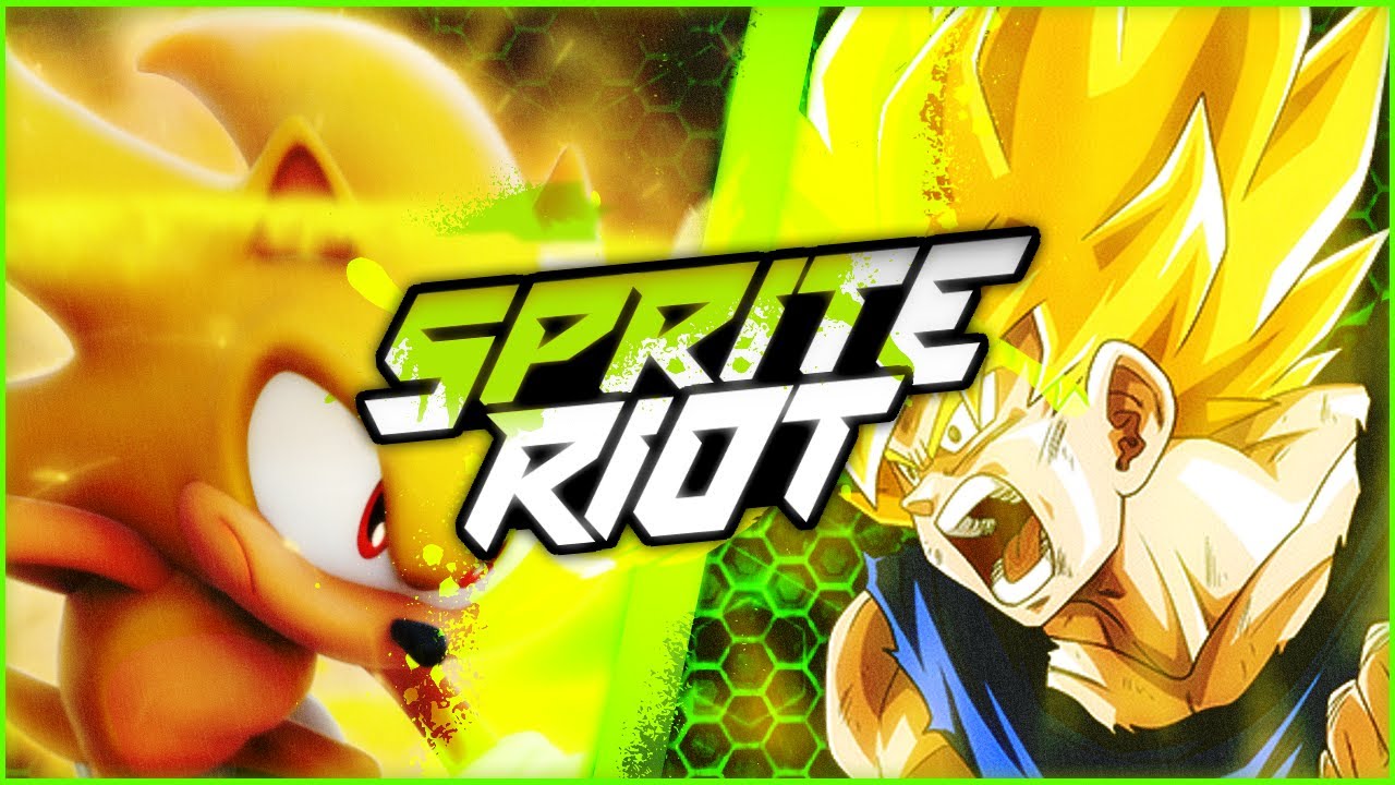 Super Sonic vs SSJ Goku  - Sprite Animation - Sprite Riot (Fade vs Mexo)