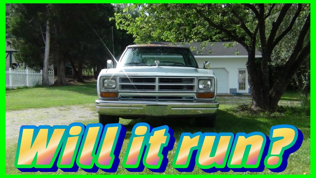 Заведётся ли? Реанимируем пикап Dodge D100 1987 года.