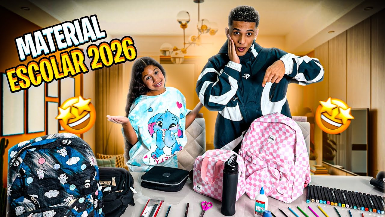 TUDO QUE COMPREI DE MATERIAL ESCOLAR 2026 PRA EMILLY 📚