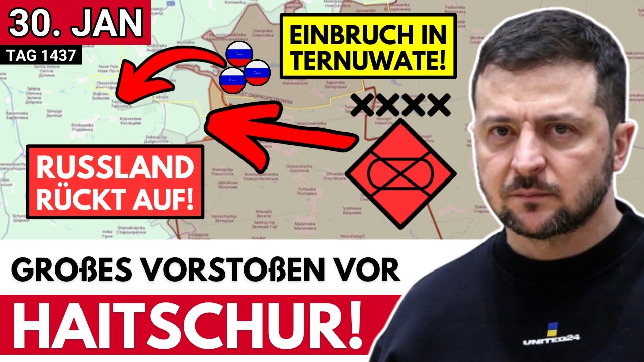 Russen in Ternuwate, Ukraine verliert 17 km², Trump erzwingt Angriffsstopp auf ukrainische Energie!
