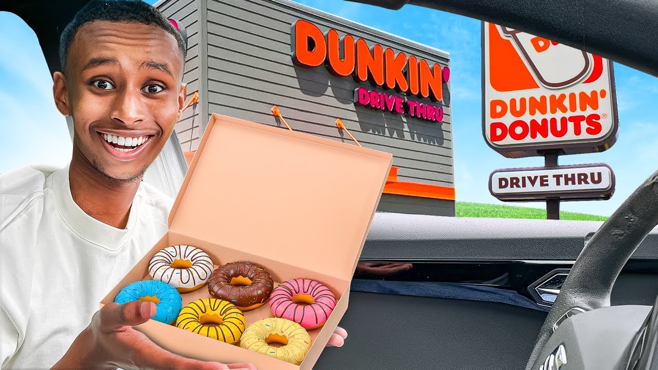 Eerste Drive Thru Van Dunkin Donuts In Nederland Proberen..🍩