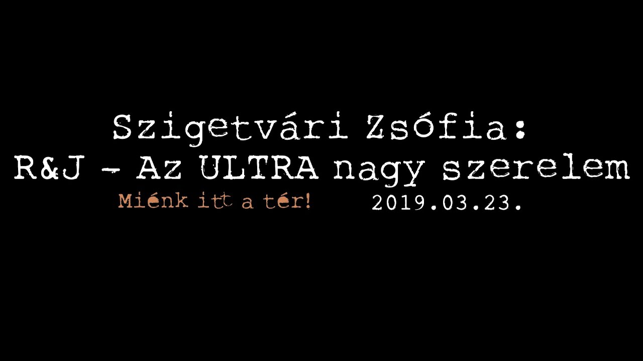 Szigetvári Zsófia: R&J – Az ULTRA nagy szerelem