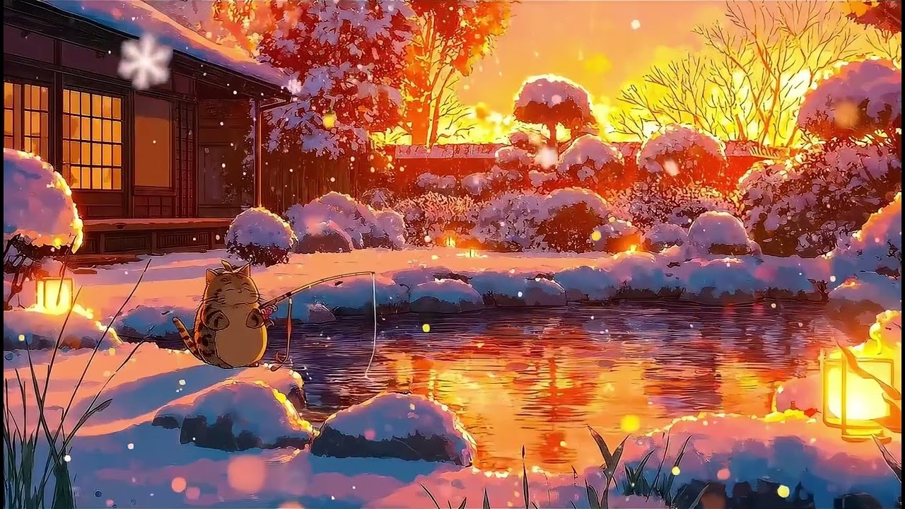 ＳＵＮＳＥＴ　ＶＩＢＥＳ 🌅 Warm Winter Jazz to Relax / Study 💤 Japanese Winter / Slow Down