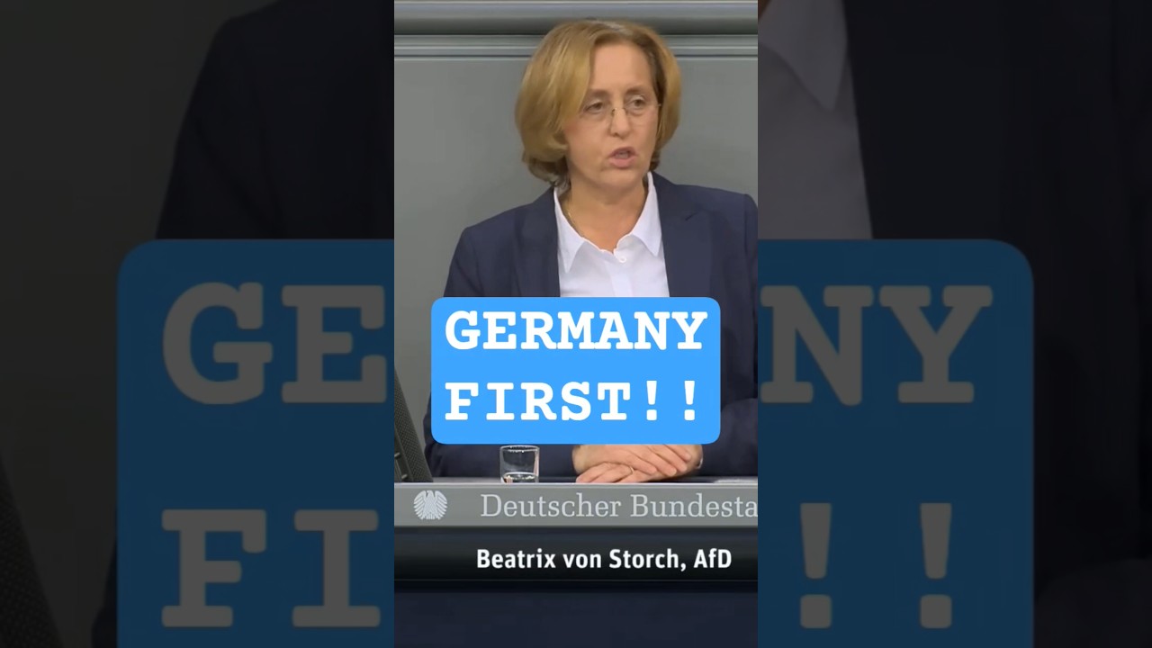 Beatrix von Storch AFD: Germany First! Sofortma&szlig;nahmen zu Iran, Islam, Einwanderung und Wirtschaft
