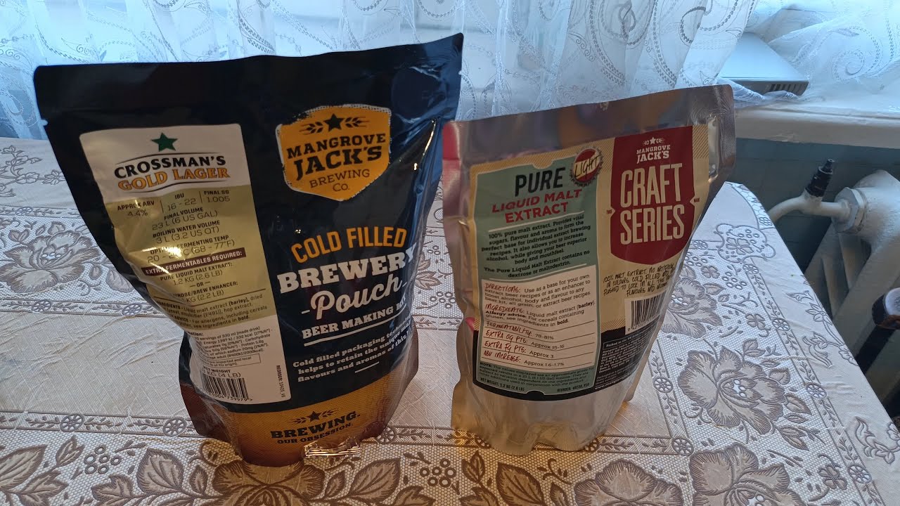 🔥ПИВО(Mangrove Jack's)►Gold Lager + Pure Light (Неохмелёнка)►Брожение и Карбонизация►Часть1🔥
