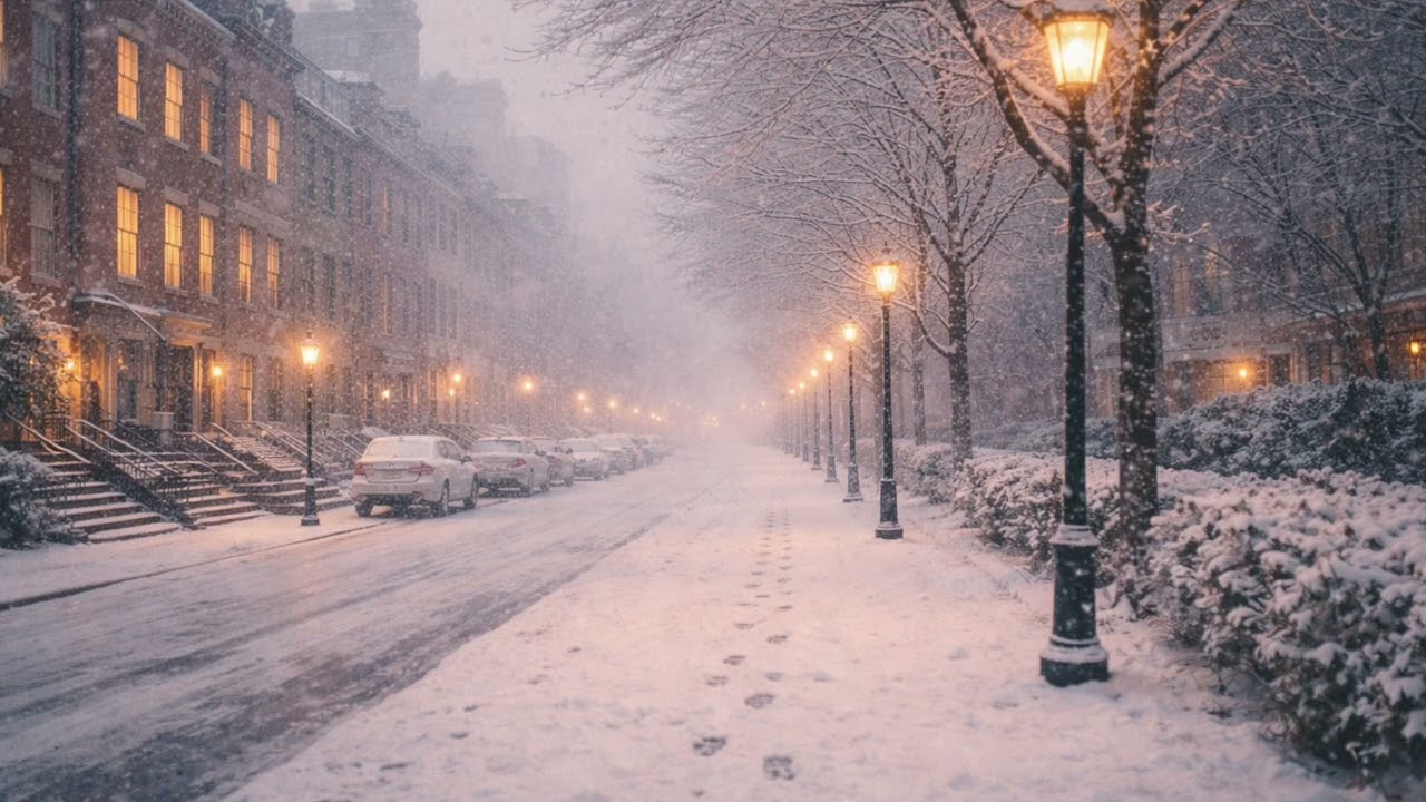 Footsteps in the Snowy City | Peaceful Winter Lo Fi for a Snowing Afternoon