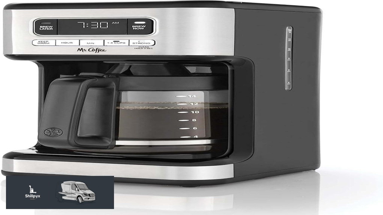Mr. Coffee 14 Cup Programmable Coffee Maker Stainless Steel