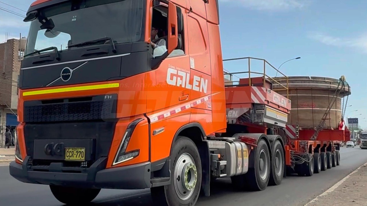 Servicio de Transporte  sobredimensionado de Trunnios y Tapas desde Puerto APM del Callao.