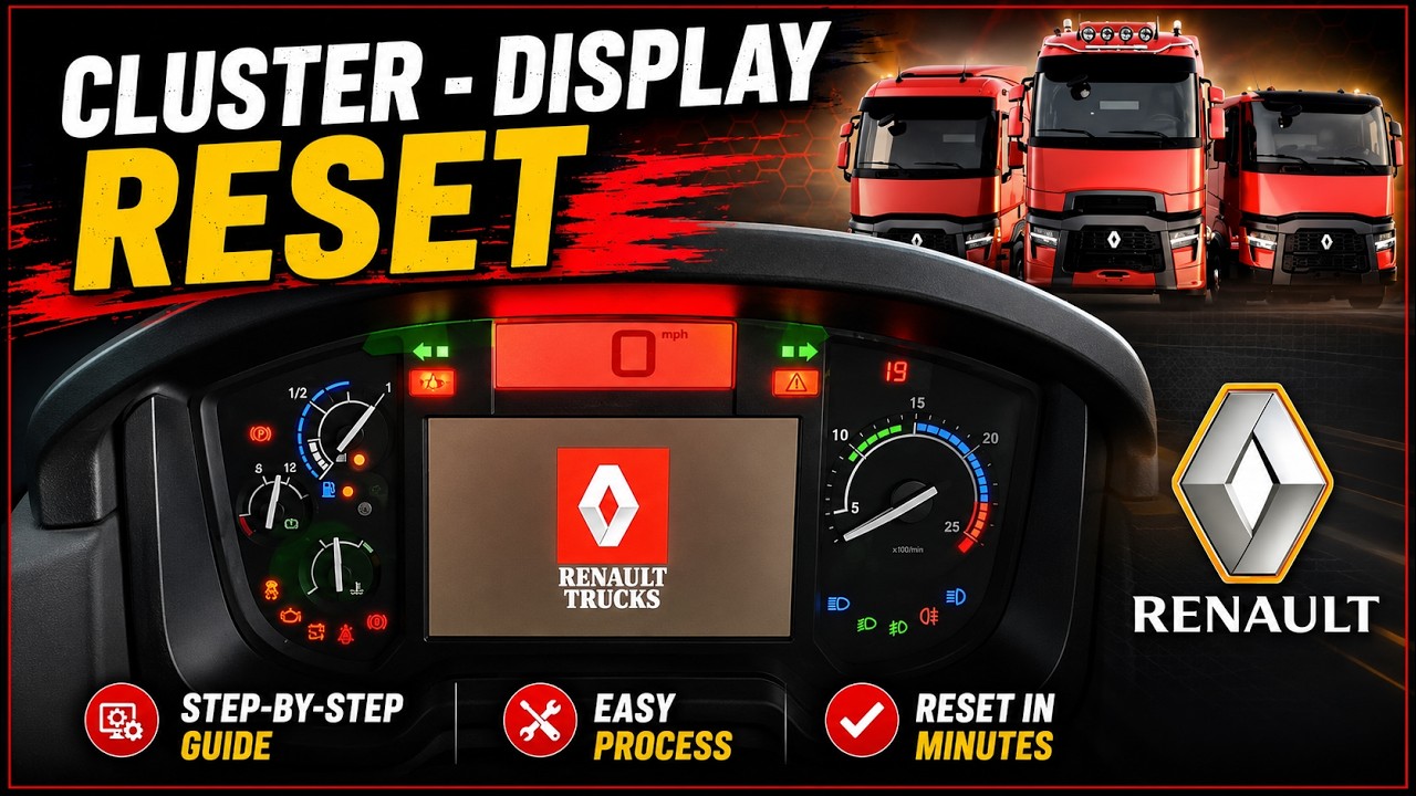 How to RESET Cluster (Display) - Renault Magnum 2022