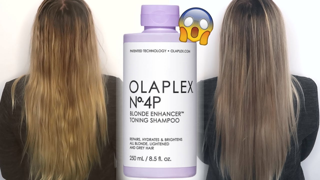 OLAPLEX NO 4P BLONDE ENHANCER TONING SHAMPOO REVIEW | OLAPLEX PURPLE SHAMPOO BEFORE & AFTER