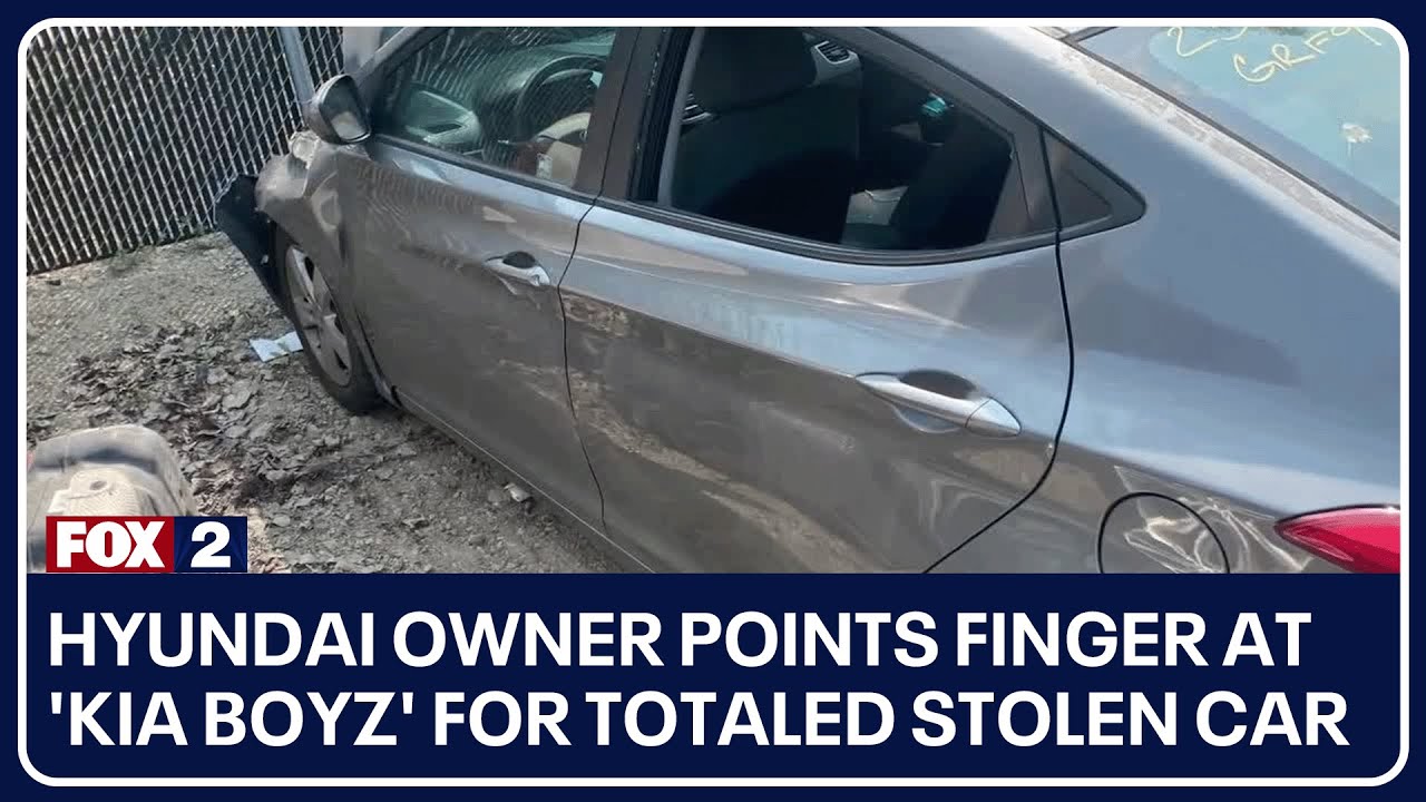 Hyundai owner points finger at 'Kia Boyz' for totaled stolen car
