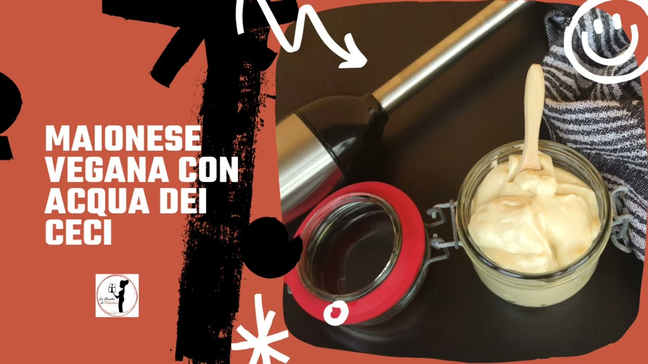 Preparare la MAIONESE VEGANA CON ACQUA DEI CECI in pochi istanti con il frullatore ad immersione