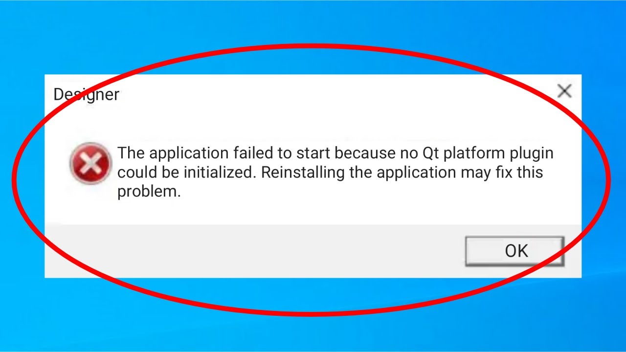 How To Fix No Qt Platform Plugin Could Be Initialized Error - This Application Failed To Start