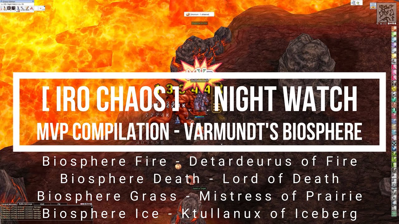 [iRO Chaos] Night Watch - MVP Compilation - Varmundt Biosphere - Magazine for One