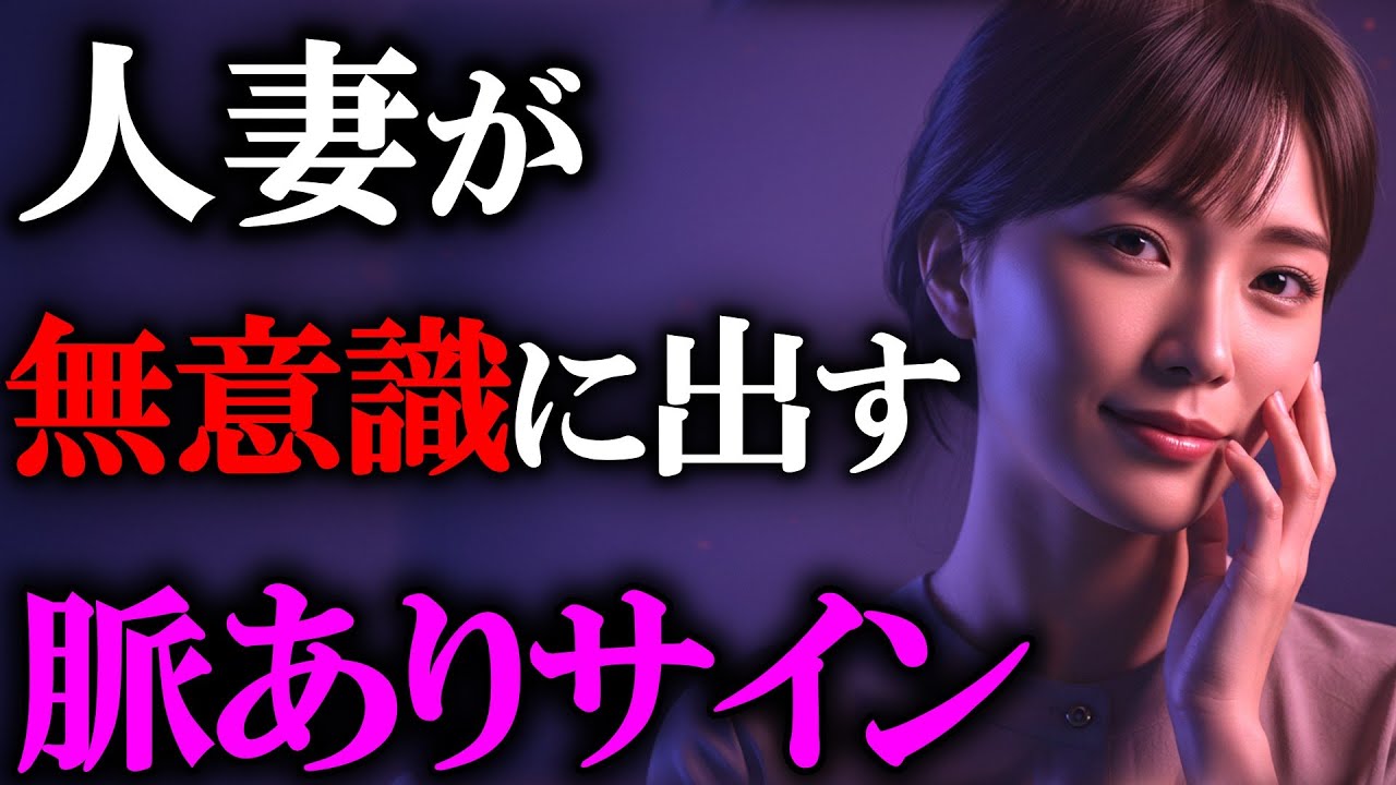 気づいてる？人妻が無意識に出す脈ありサイン7選