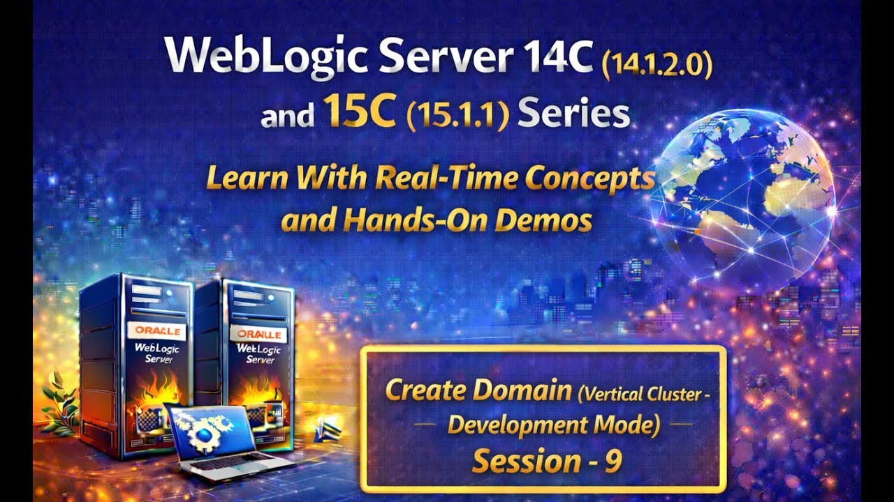 Серия WebLogic Server 14C (14.1.2) и 15C (15.1.1): от нуля до героя. Создание домена (вертикально...